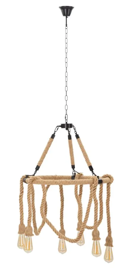 Lámpara de Techo Rope Circle ø 64x90 cm