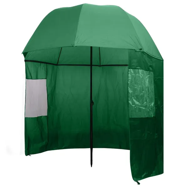 Guarda-chuva pesca, verde, 300x240 cm