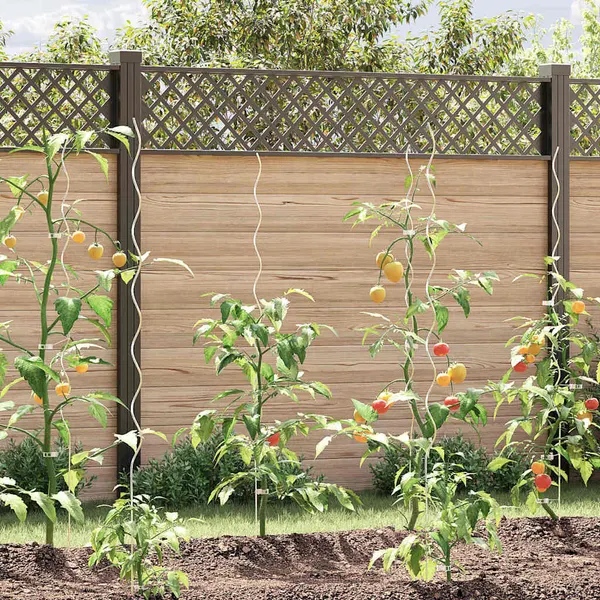 Suporte para Plantas 5 pcs Prateado 150 x 0,6 x 0,6 cm Aço