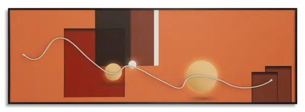 Impressão com LED em Tela Abstract 150x3,5x50 cm