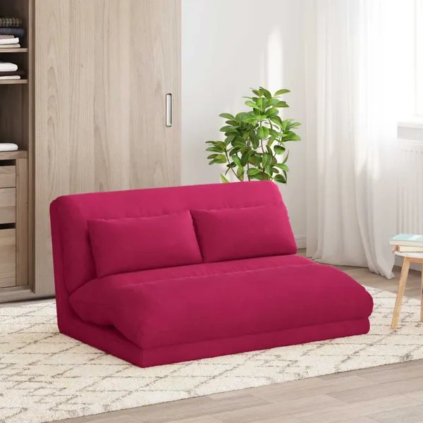 Cadeira de Piso Vinho Vermelho 110 x 82 x 55 cm Veludo