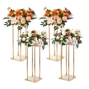 Suporte Coluna Metal Casamento 80cm 4 Unidades