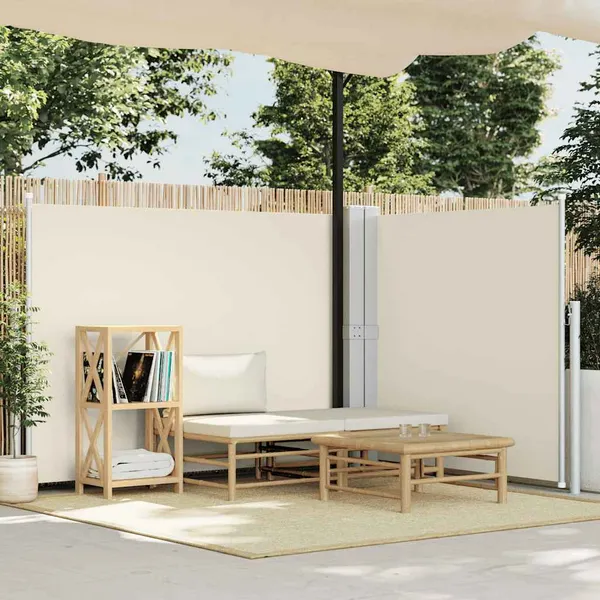 Toldo lateral retrátil 140x1000 cm creme