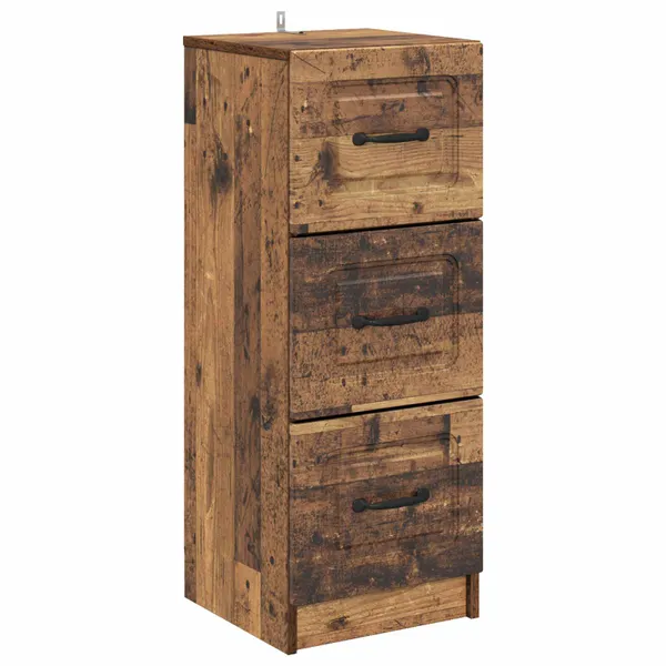 Gabinete de Gavetas Madeira antiga 33 x 34,5 x 87 cm