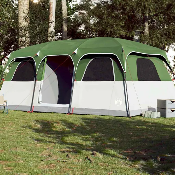 Tenda familiar estilo cabana para 10 pessoas impermeável verde