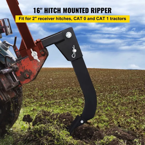 Ripper para Trator, Haste 16", Raspadeira com 4 Furos