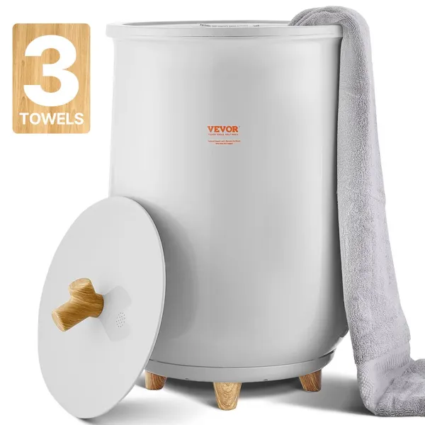 Aquecedor de toalhas com corte automático, capacidade 3 toalhas grandes