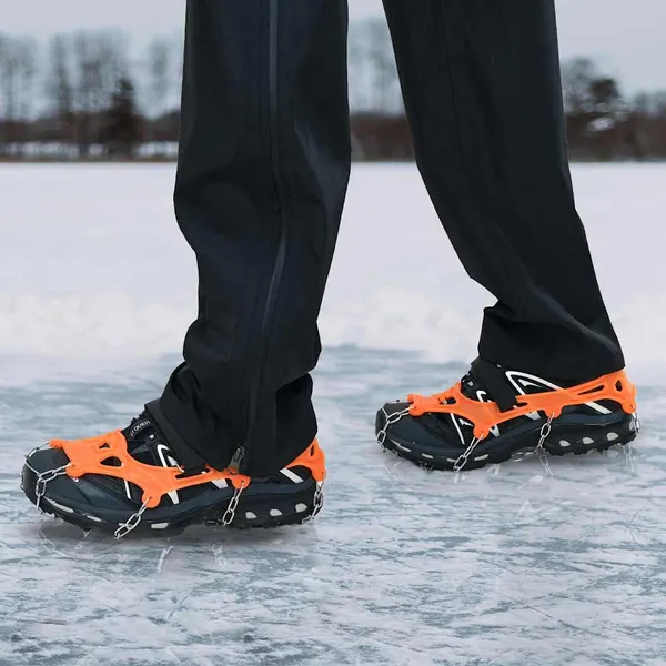 Cravos de Gelo para Sapatos com 10 espigões Laranja S