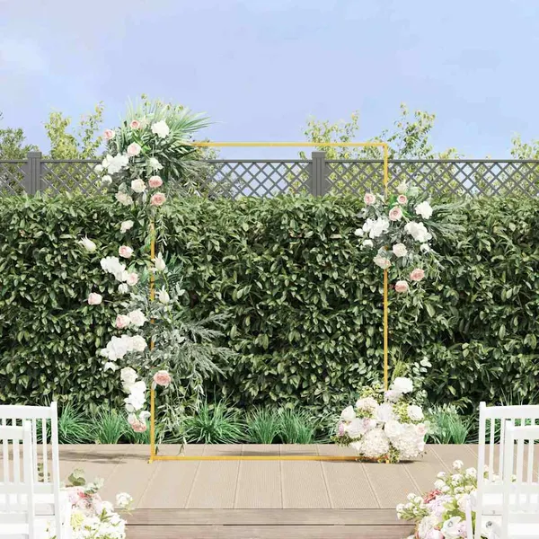 Arco de Casamento Ouro 150 x 49,5 x 200 cm Aço