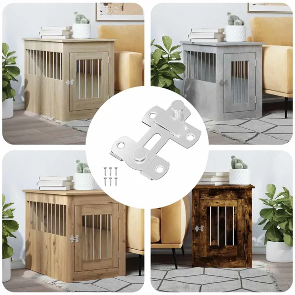 Fechadura de Porta 423 pcs Prateado 70 x 8 mm Aço