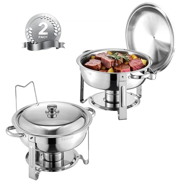 Banho Maria inox 5 qt 2 unidades aquecimento catering