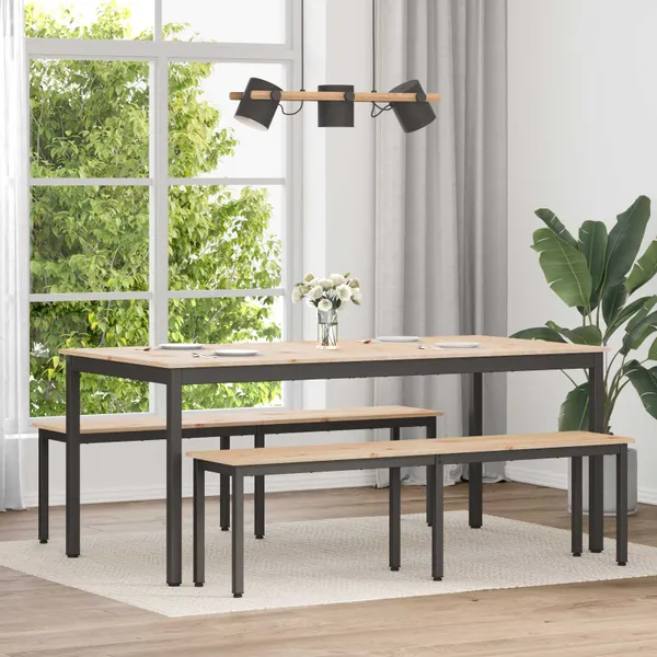 Mesa de jantar Natural 180 x 90 x 75 cm