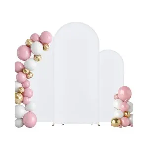 Suporte Arco Casamento 3pcs Metal Dourado Pano