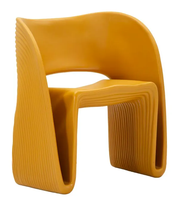 Sillón Sand Mostaza 65x57,5x76 cm (Altura del Asiento 45 cm)