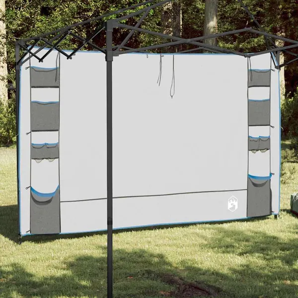 Organizador de Tenda Suspenso Cinza e Azul 320 x 182 cm oxford