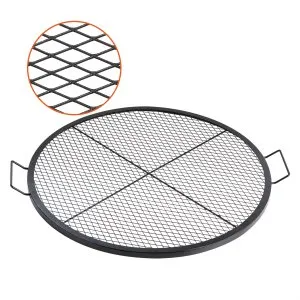 Grelha de fogo redonda 36", aço pesado