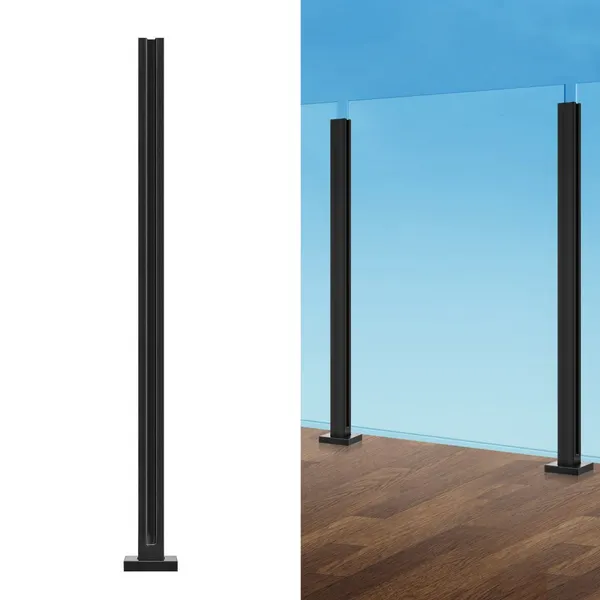 Braçadeira vidro 41,34" aço inox 304, vidro 0,39-0,47"