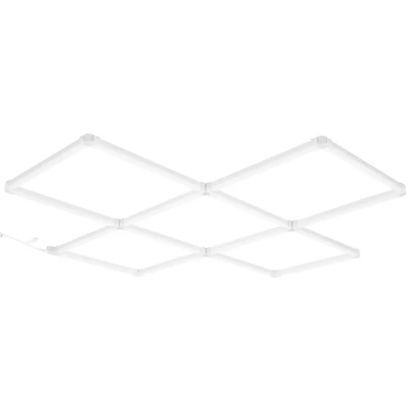 Luzes garagem LED 22000 lm 6500K 5 painéis quadrados
