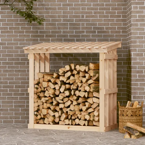  Suporte para lenha 108x64,5x109 cm pinho maciço