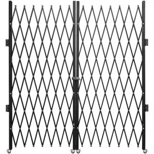 Portão segurança acordeão 382x214 cm dobrável