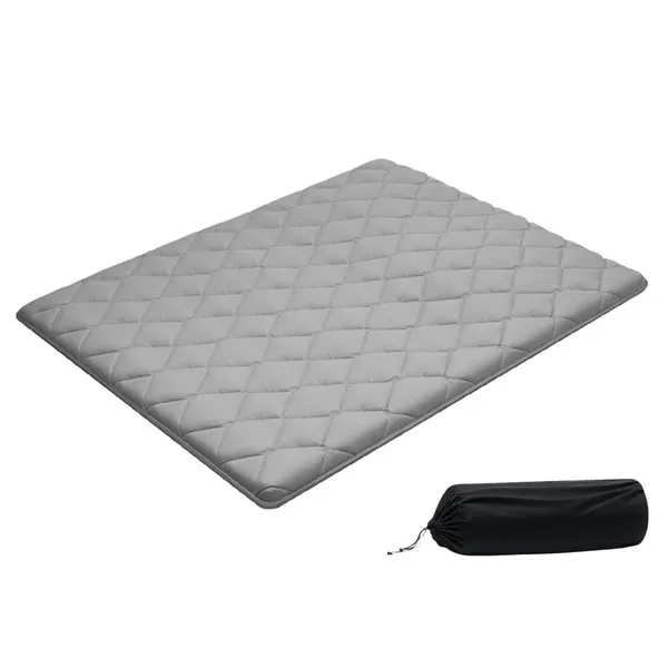 Tatami dobrável tamanho queen, 2032x1524x63,5mm, cinzento