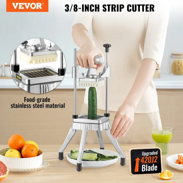 Picadora alimentos profissional 3/8" lâmina, aço