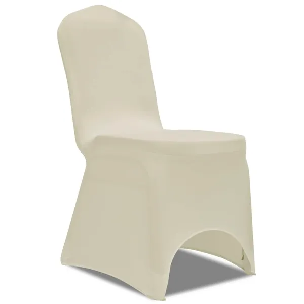 Funda de silla, elástica en crema, 50 piezas