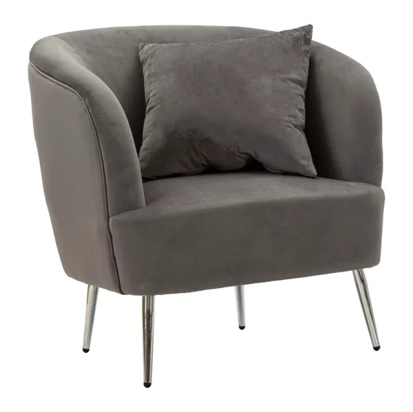 Poltrona Silvery com Almofada 73x66x78 cm