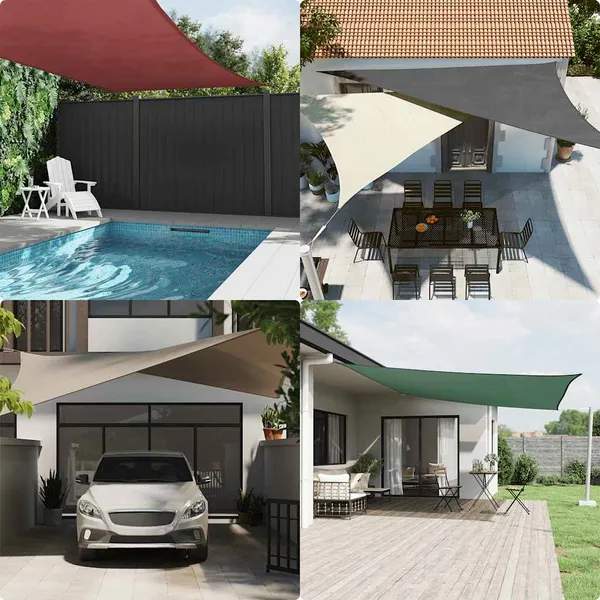 Para-sol estilo vela 2x2x2 m oxford 100% poliéster