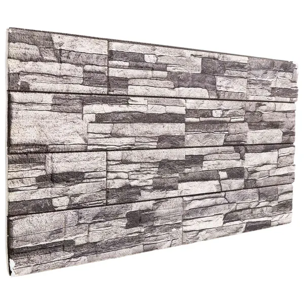 Painéis de parede 10 pcs Cinza Escuro e Cinza Claro 100 x 50 cm
