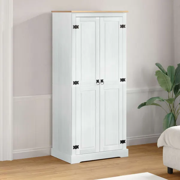 Guarda-roupas com prateleira com porta Branco 76 x 50 x 170 cm