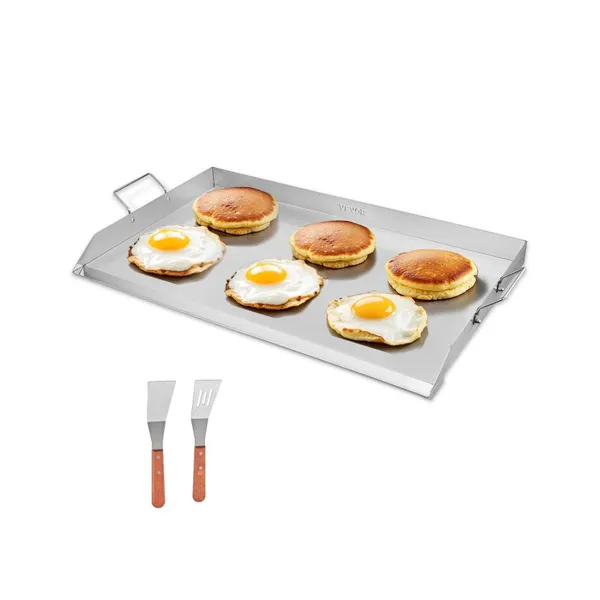 Chapa ferro 36 x 22 cm, teppanyaki e BBQ, aço inox