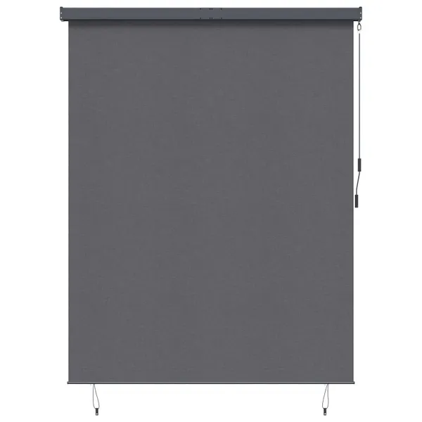 Estores de rolo Riscas Antracite 200 x 250 cm Tecido e Alumínio