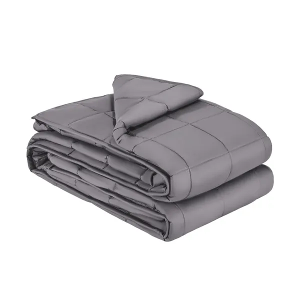Cobertor ponderado 25lbs 80x87", algodão cinzento