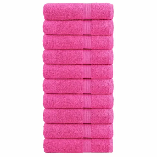 Toalhas de mãos premium SOLUND 10 pcs 50x100 cm 600 gsm rosa