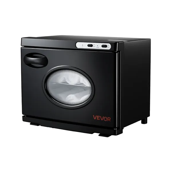 Aquecedor toalhas 23 L, armário vidro, 36 toalhas, spa/salão