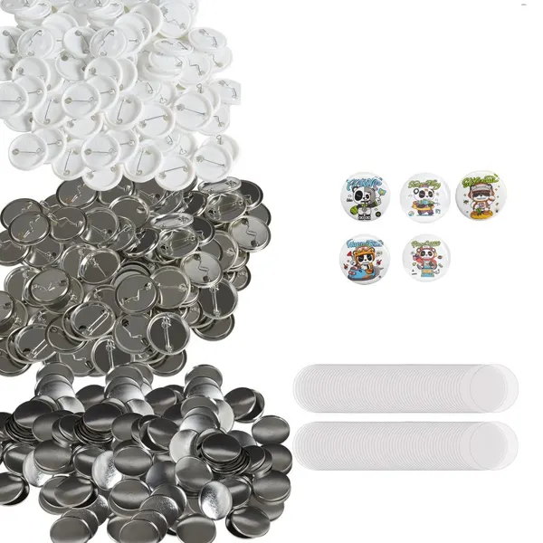 Kit Botões Crachá 1.25 polegadas 500 Conjuntos