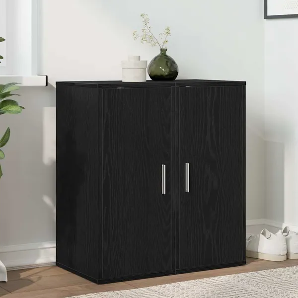 Sapateiras 2 pcs 32x35x70 derivados madeira carvalho preto