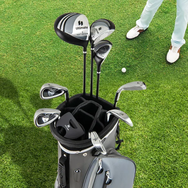 Set Completo 9 Tacos Golf com Bolsa Transporte | Driver, Madeiras, Híbrido e Ferros