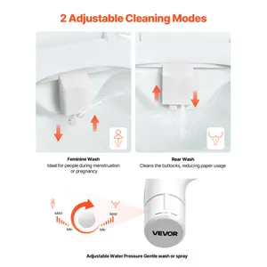 Bidet sanitário sem eletricidade duplo retrátil aço