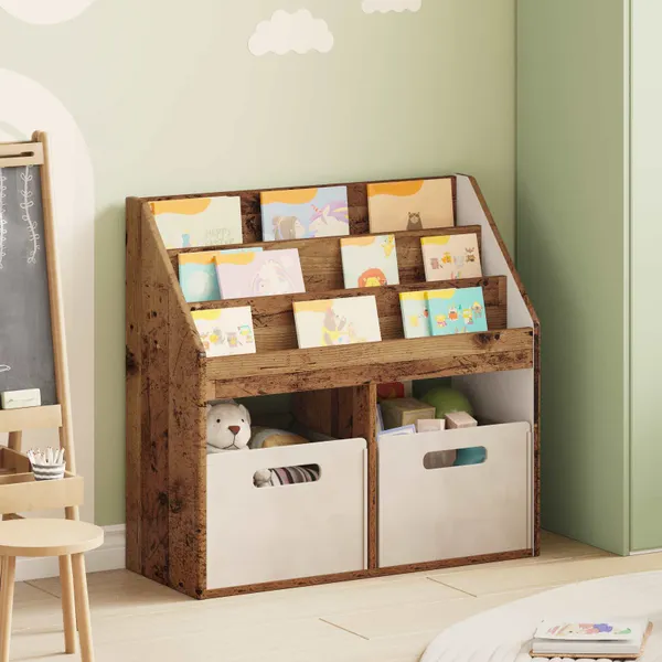 Estante Infantil Madeira antiga 72,5 x 29,5 x 69 cm
