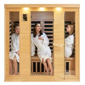 Sauna infravermelha madeira 3-4 pessoas, 2580W