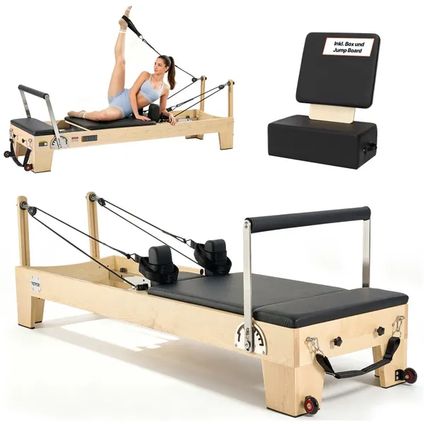Reformador pilates madeira mola corda até 400LBS studio