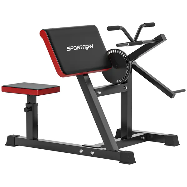 Máquina de Bíceps e Tríceps 2 em 1 Banco de Curl de Pregador com Assento e Suporte de Cotovelo Ajustáveis Máquina de Curl de Bíceps e Extensão de Tríceps para Treino em Ginásio Casa 105x95x80 cm Preto