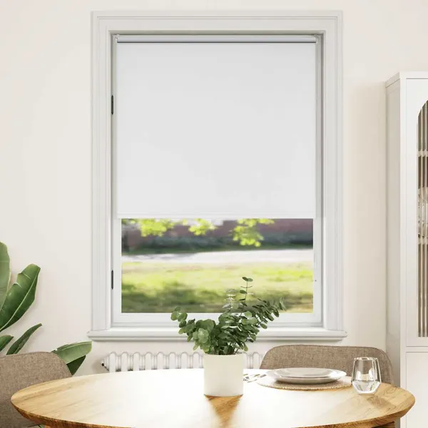 Cortina de rolo blackout 84,4x175 cm, largura do tecido 80 cm, branca