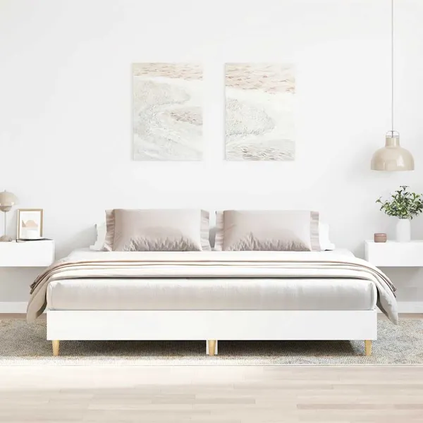 Estrutura de cama sem colchão 180x200 cm branco