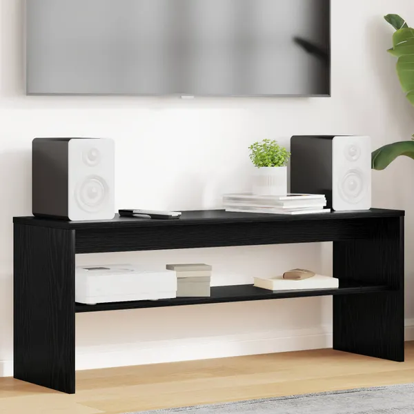 Gabinete para TV Carvalho Preto 100 x 30 x 40 cm