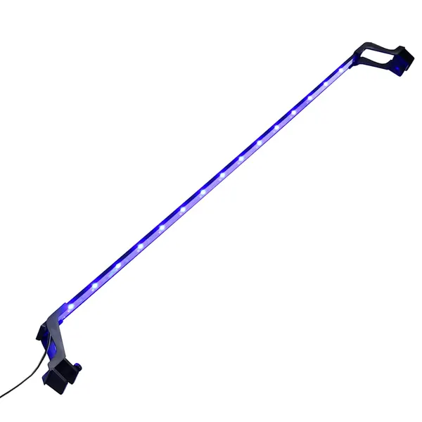 Lâmpada de aquário LED com braçadeiras 115-130 cm azul e branco