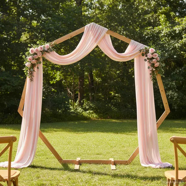 Arco de Casamento Marrom Claro 221 x 92 x 216 cm
