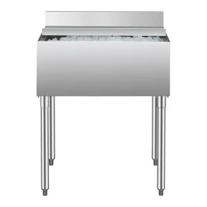 Recipiente Gelo Comercial 78,4L Aço Inox Porta Deslizante